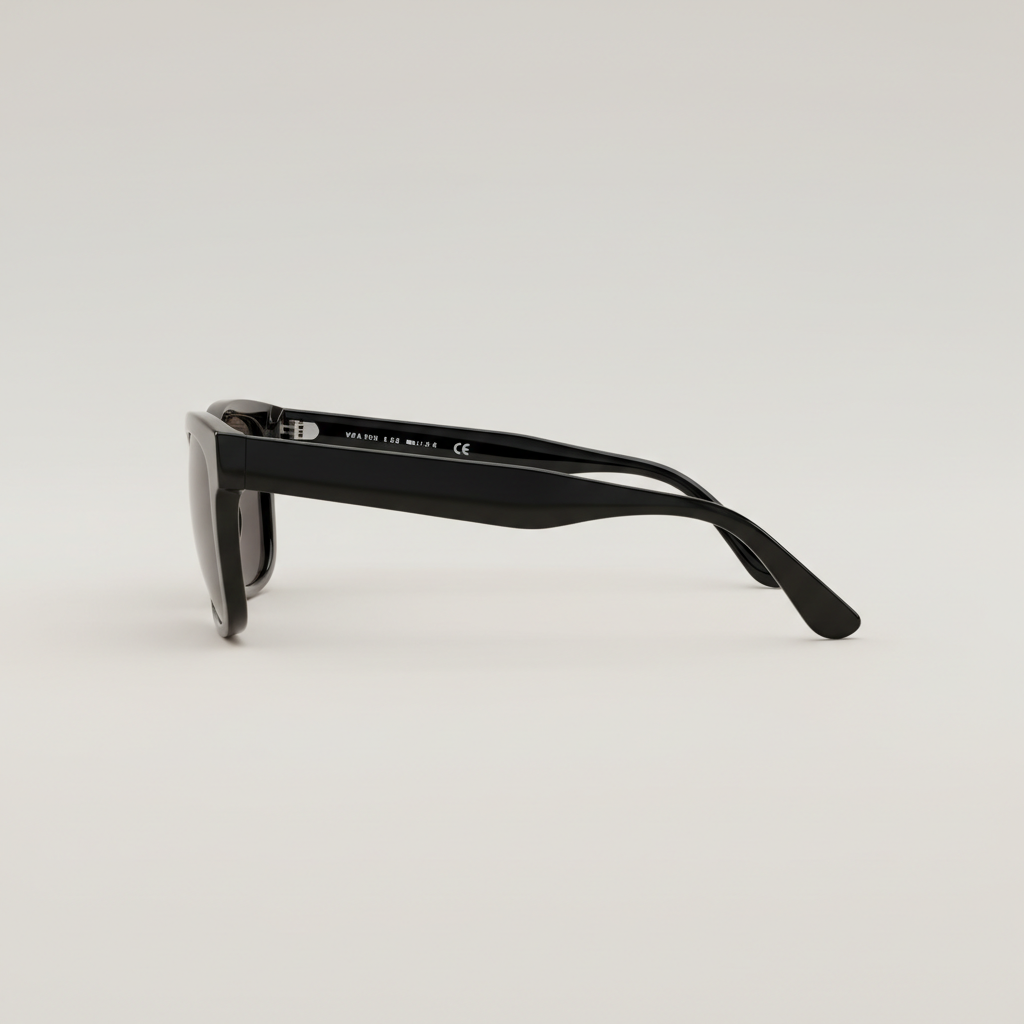 Black classic sunglasses side view